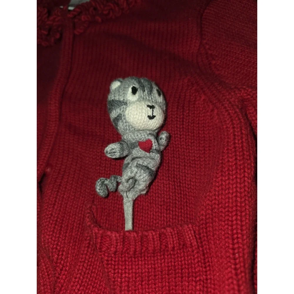 Gymboree vintage tiger love pocket pal sweater size 3t